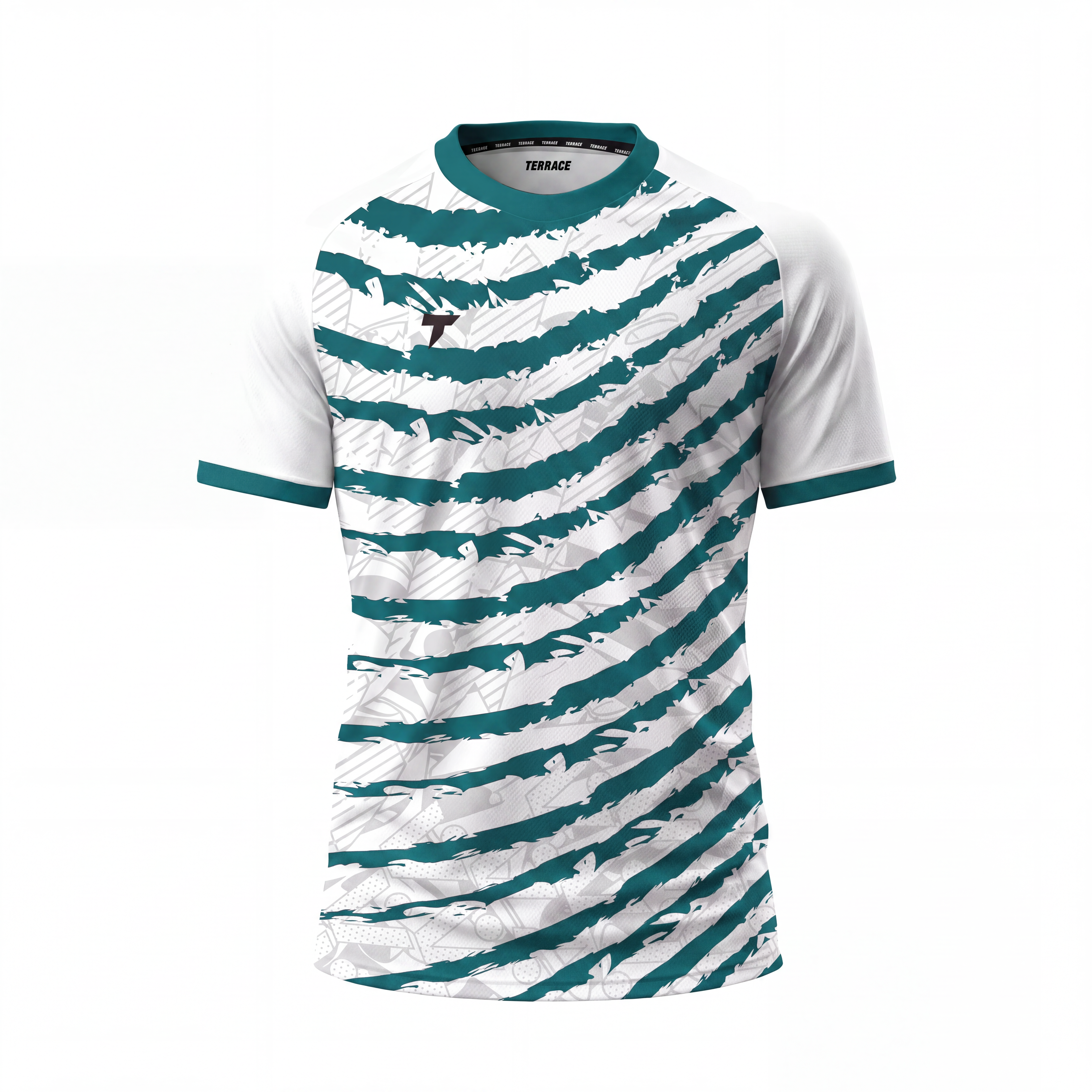 Compass Match Shirt - Teal & White