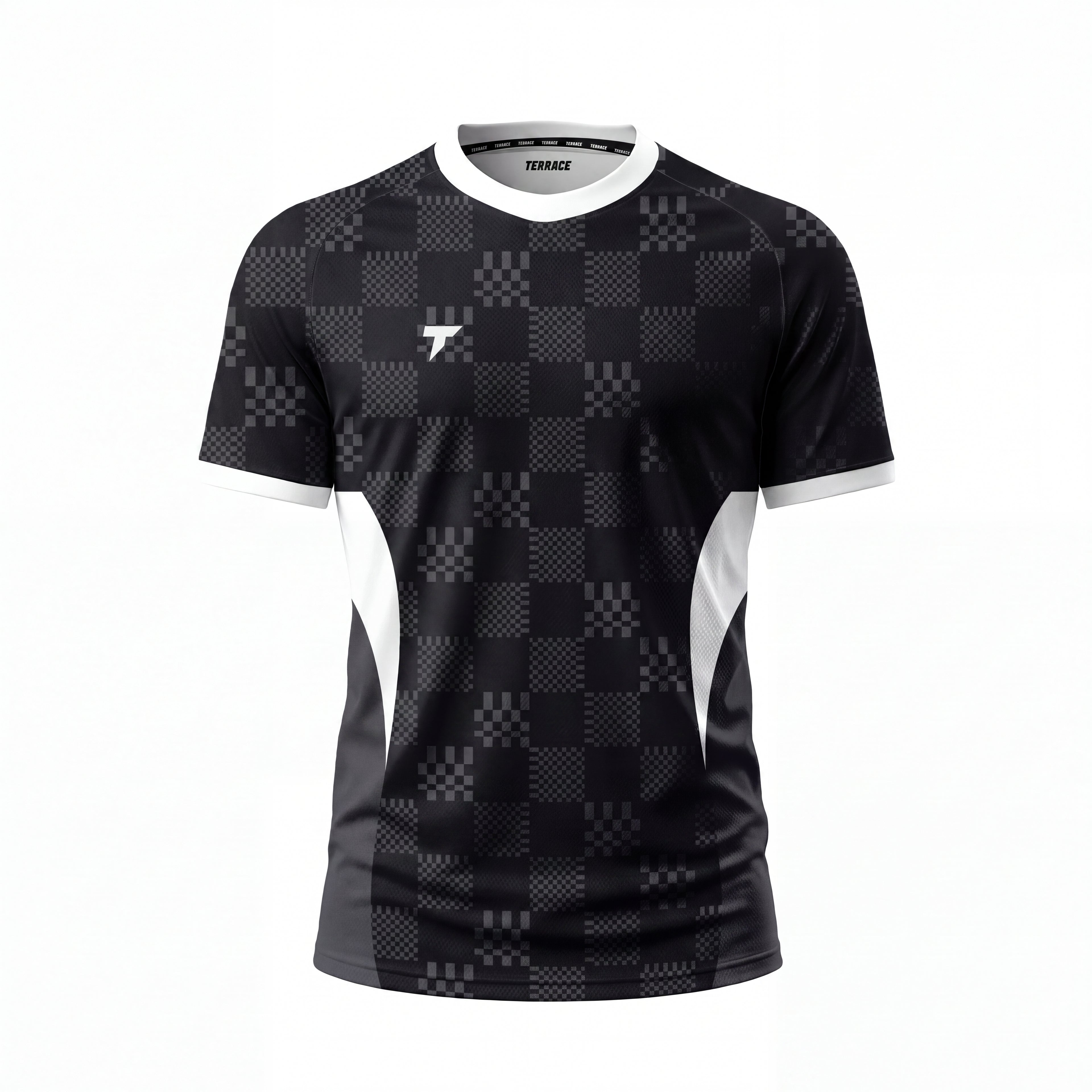 Patched Match Shirt - Black