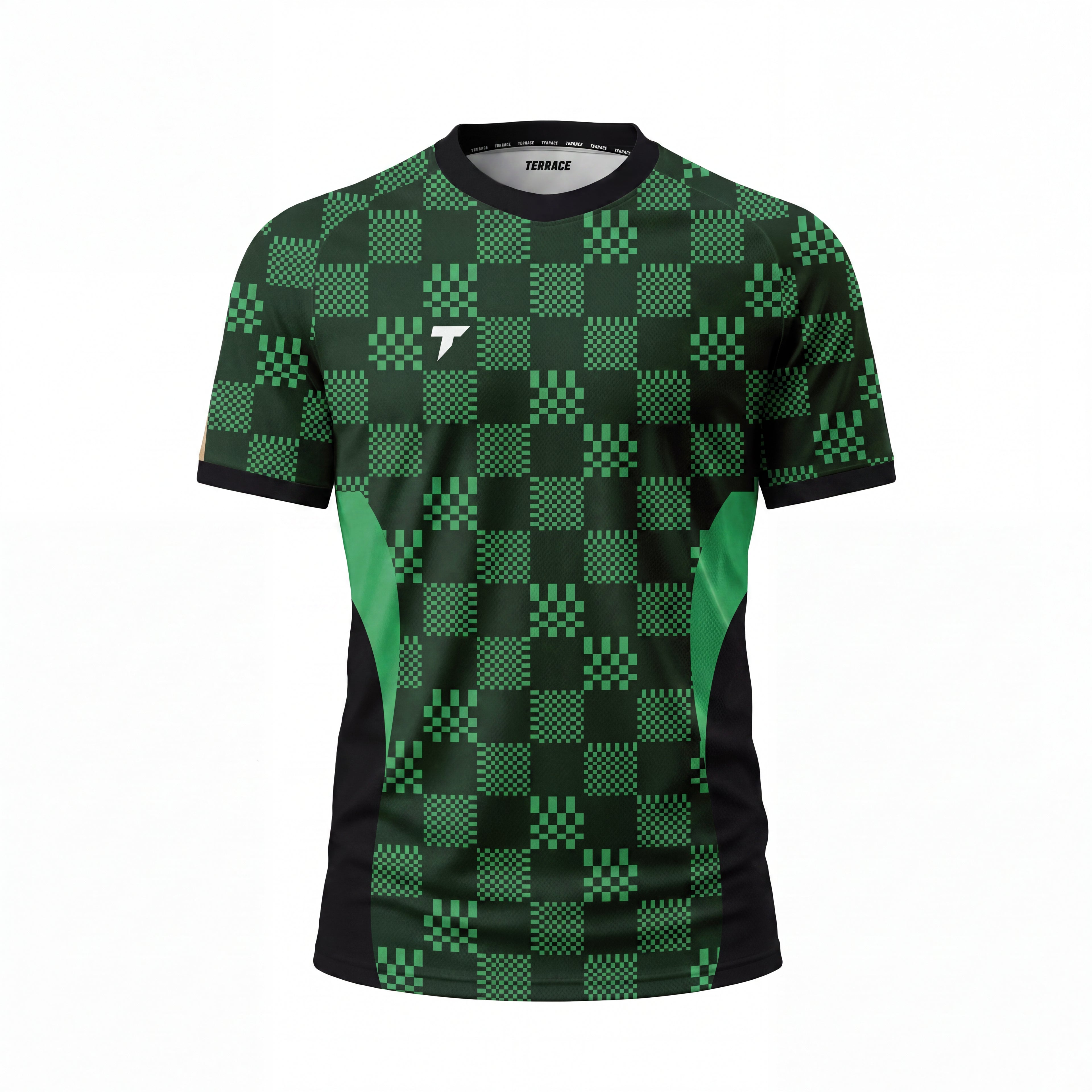 Patched Match Shirt - Green