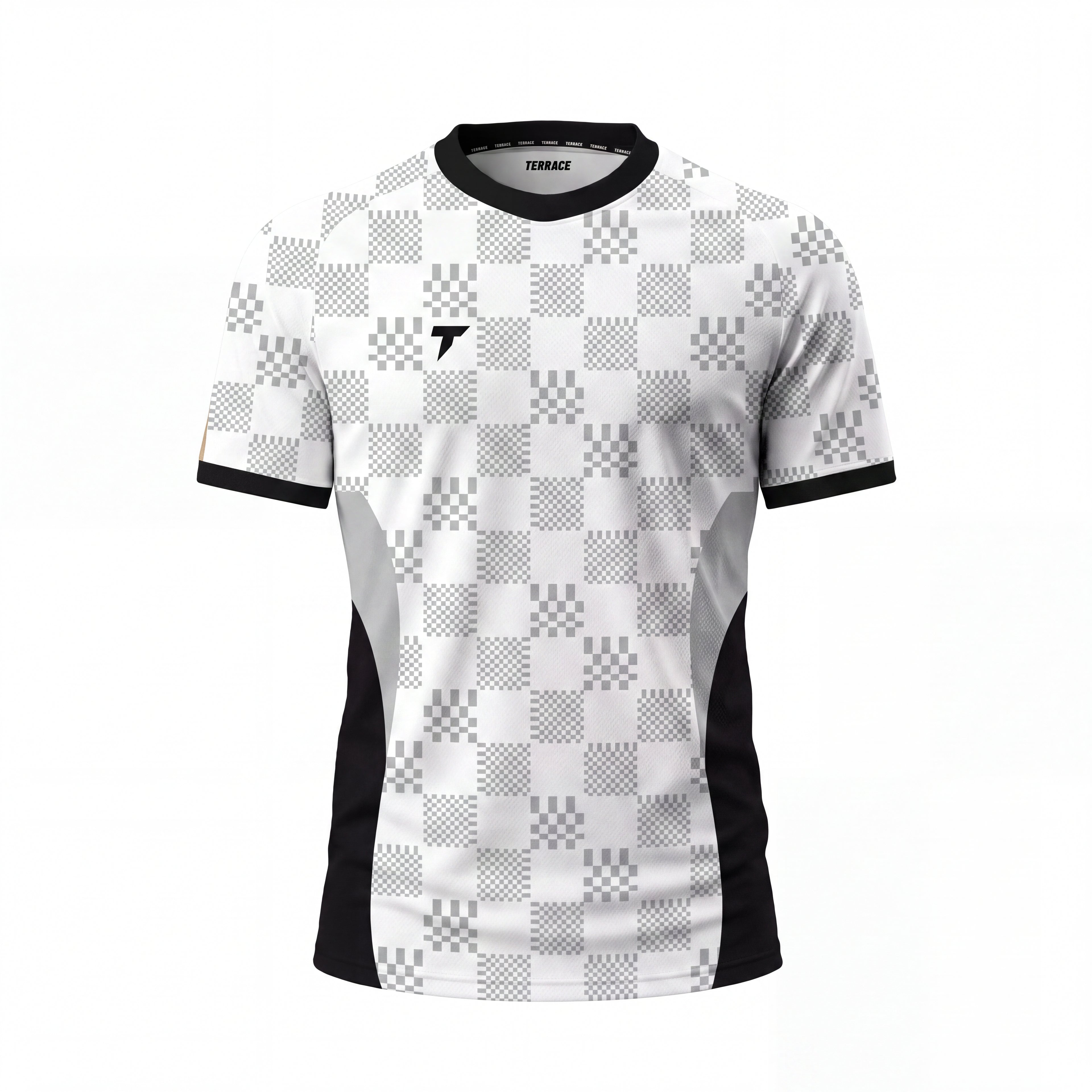 Patched Match Shirt - White