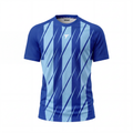 Slash Match Shirt - Sky & Blue