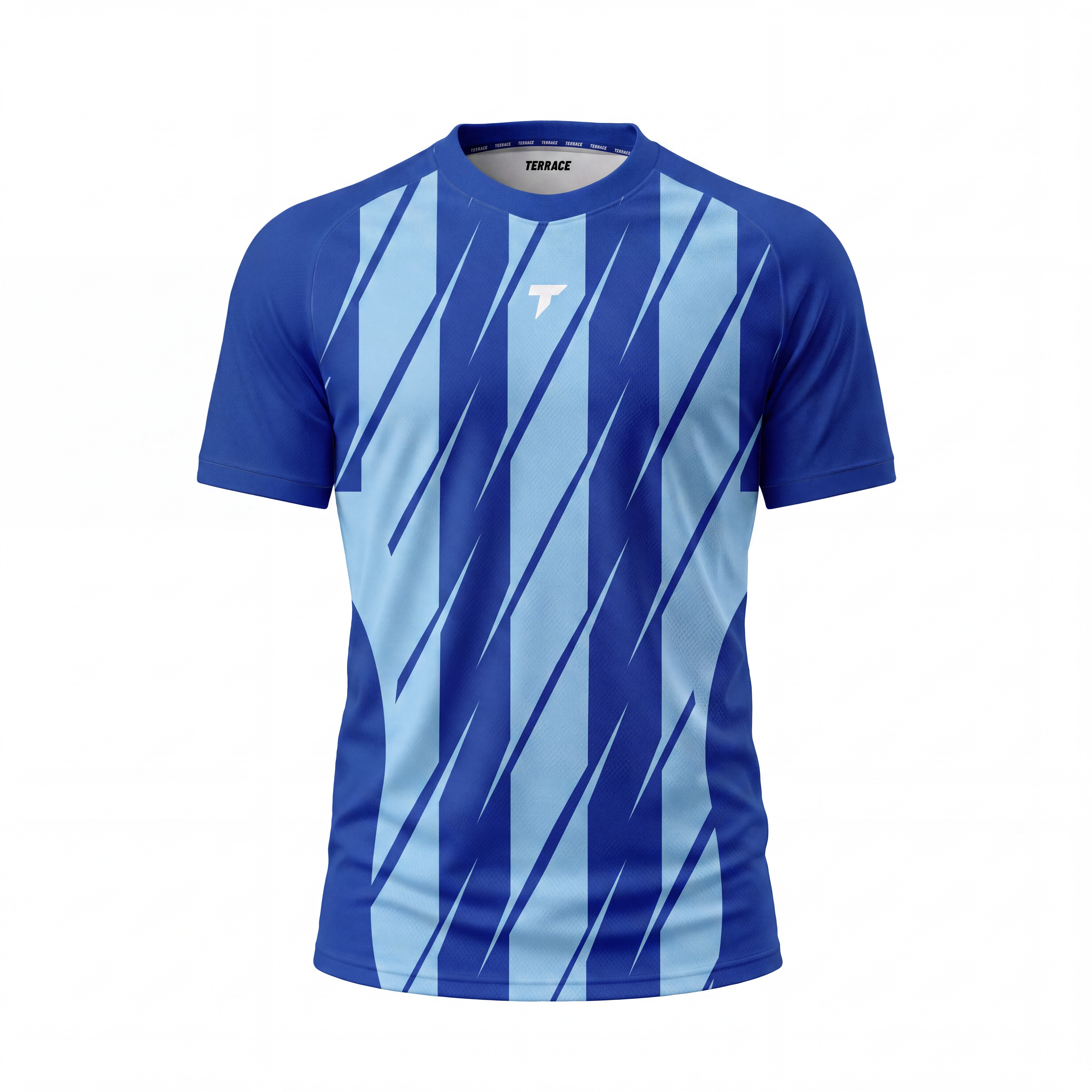Slash Match Shirt - Sky & Blue