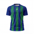 Slash Match Shirt - Green & Blue