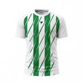 Slash Match Shirt - Green & White