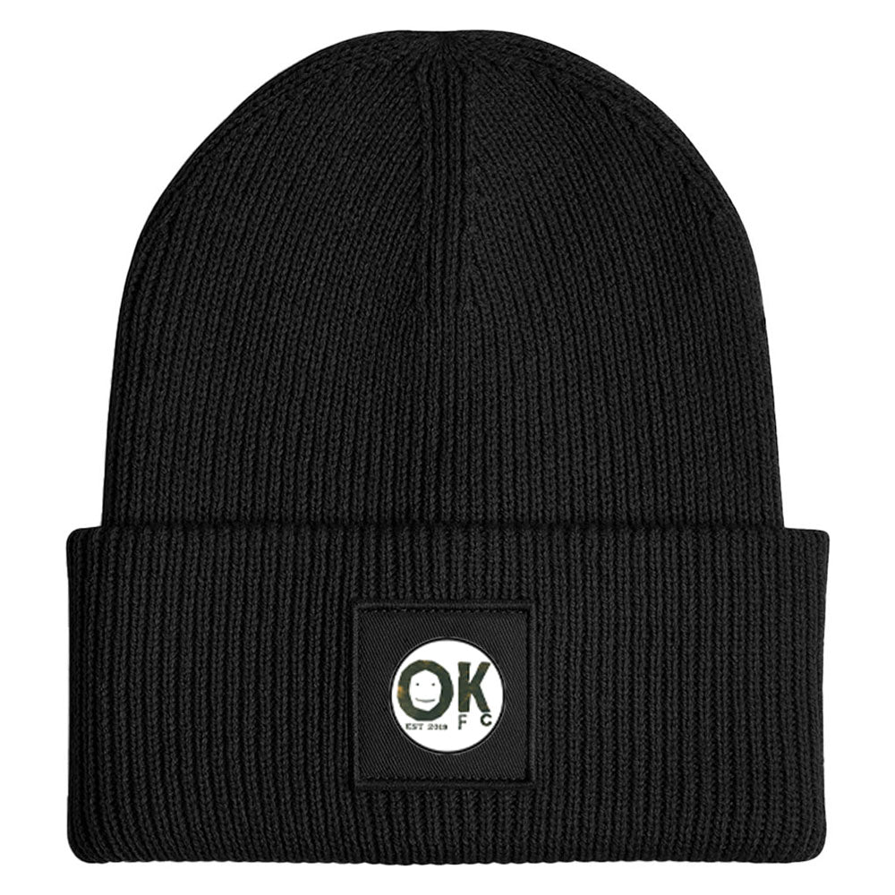 OKFC Square Patch Beanie Black