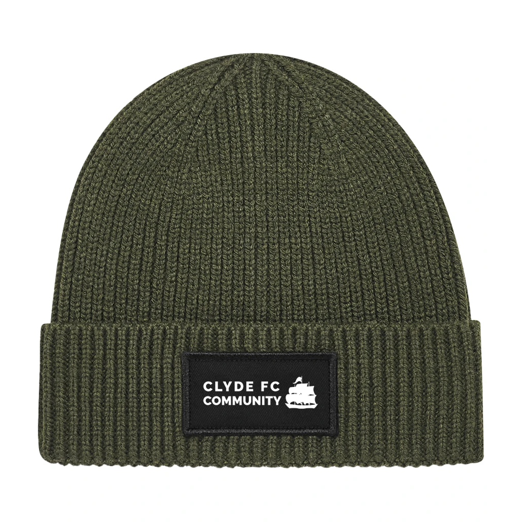 Clyde FC Community Foundation Military Green Beanie